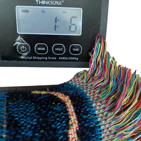 Harry Potter Woven Tapestry Blanket Throw Fringe Reversible Magic Damaged - Picture 7 of 7